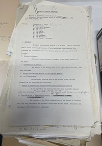 Administrative record - Board of Forestry Education records - Minutes of meetings examinations, results and reports, Board of Forestry Education et al, Board of Forestry Education records