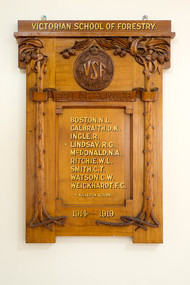 Memorabilia - Roll of honour, 1921