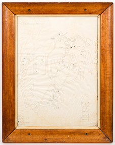 Map - Campus map, framed, 1969-1974