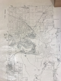 Map, Creswick, 1943