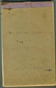 Notebook, New Herbarium Specimens. Genus Eucalyptus, 1953-1954, 1954