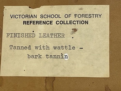 Reference plate for Finished leather example