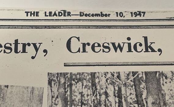 Close up of Foresters in the making at the School of Forestry, Creswick, Victoria
