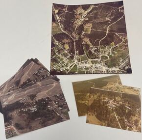 Aerial views of the Victorian School of Forestry Grounds and buildings