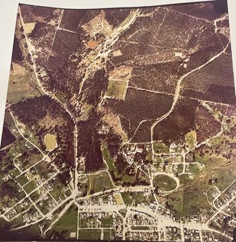 Aerial view of the Victorian School of Forestry Grounds and buildings