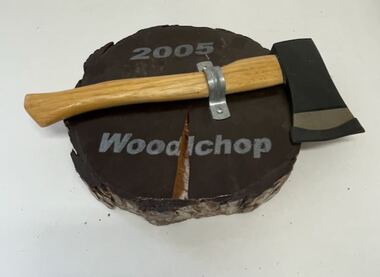 Plaque - Advanced Diploma of Forestry students - Wood Chop Event Trophy, 2005 Woodchop