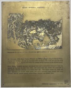 Plaque - Plaques from the Major Mitchell Lagoons reserve, Forests Commission of NSW, Major Mitchell Lagoons