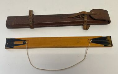 Instrument - Plotting Rule with Pouch, W.H. Harling Plotting Rule With Pouch