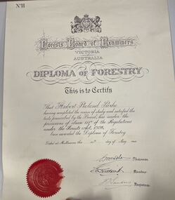 Diploma of Forestry certificate
