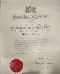 Diploma of Forestry certificate