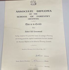 Associate Diploma of the School of Forestry
