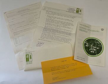 Application for entry to the School of Forestry, Creswick