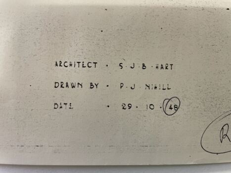 Architectural plan for the Foresters Residence at Creswick