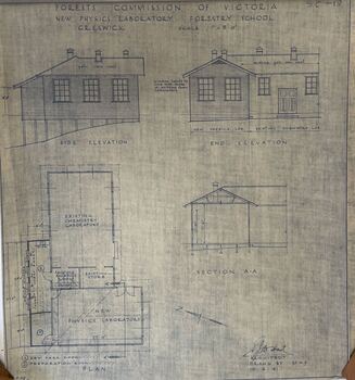 Architectural plan for the new Physics Laboratory