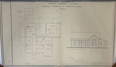 Architectural plan for the Principal's Residence
