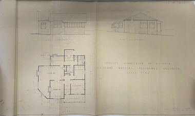 Architectural plan for the Assistant Masters Residence