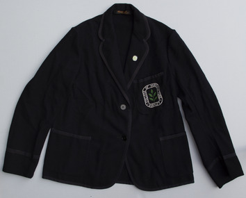 Uniform - Blazers, Gayval - Schoolwear, Burnley College Black Wool Blazers with badges (2), 1967-1970