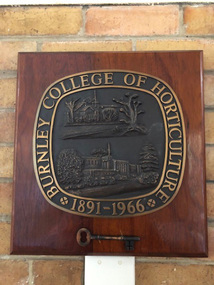 Plaque - Bronze plaques (2) Burnley College of Horticulture 1891 - 1966, c. 1966
