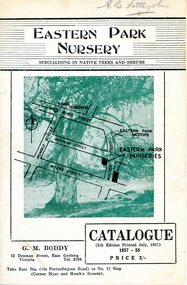 Booklet - Catalogue, G.M. Boddy, Eastern Park Nursery Catalogue, 1957