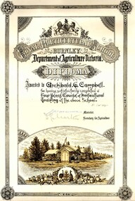 Certificate, Archibald G. Campbell, 1898