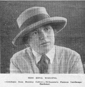 Newspaper - Newspaper Cutting, Everylady's Journal, A career for Australian Girls. How to Earn a Living with a Spade, Fork - and Brains, 1927