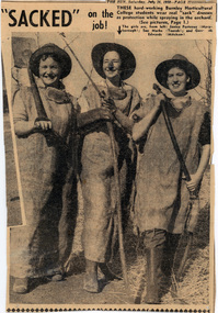 Newspaper - Newspaper Cutting, The Sun, "Sacked" on the Job, 1958