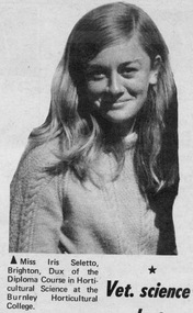 Newspaper - Newspaper Cutting, Stock and land, Women Win Many Academic Honours, 1970
