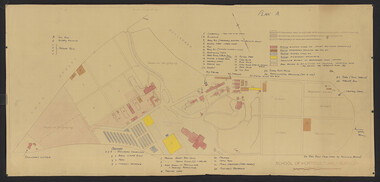 Plan - Coloured plan, Thomas H. Kneen, School of Horticulture - Burnley, 1948-1949