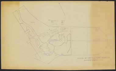 Plan - Sketch, School of Horticulture  - Burnley, 1957