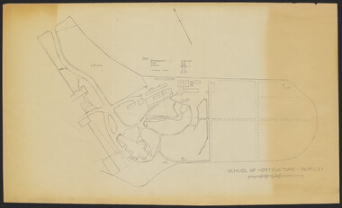 Plan, School of Horticulture  - Burnley, 1957