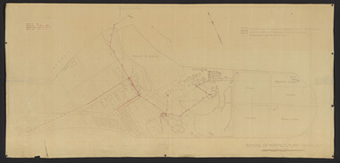 Plan, School of Horticulture -Burnley, 1950