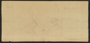 Plan, School of Horticulture - Burnley, 1950