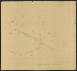 Plan, Department of Public Works, Burnley School of Horticulture, c.1951