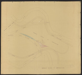 Plan, Department of Public Works, Burnley School of Horticulture, c.1952
