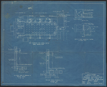Plan, K.O. Wood, Mechanical Ventilation System for Assembly Hall - School of Primary Agriculture and Horticulture Burnley Gardens, 1946