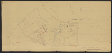 Plan, School of Horticulture - Burnley, 1948-1949