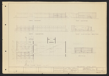 Plan, L.R.B. Simmons, New Soil Science Laboratory Burnley Horticultural College, 1973