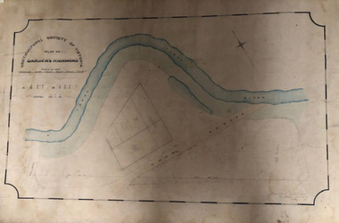 Plan, Horticultural Society of Victoria Plan of Gardens, Richmond, 1865