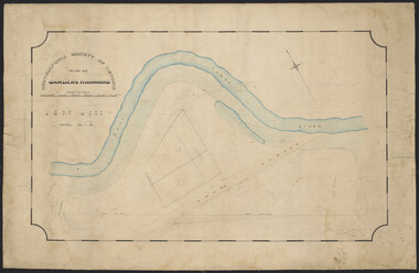 Plan, Horticultural Society of Victoria Plan of Gardens, Richmond, 1865