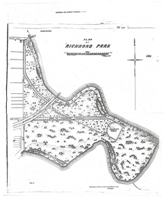 Plan - Photocopy, A.L. Martin et al, Plan of Richmond Park, 1872