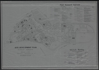 Plan, Site Development Plan - Burnley Gardens, 1988-1989