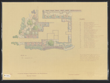 Plan, James Hitchmough, Sunken Garden, 1981-1989