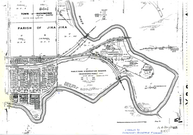 Plan, Allan & Tuxen et al, Public Park & Recreation Reserve (Richmond Park), 1886-1994
