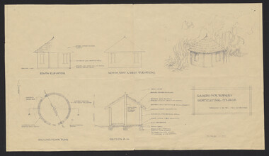 Plan, G. Archer, Gazebo for Burnley Horticultural College, 1981