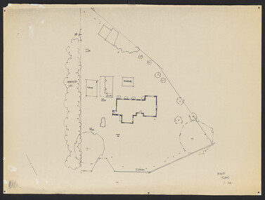 Plan, Old Caretakers Cottage: Base Plan 1:100, 198-?