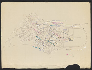 Plan, Approved Signs for Burnley Gardens, 1996