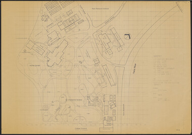 Plan, Victorian College of Agriculture and Horticulture - Burnley Site Plan, 1986