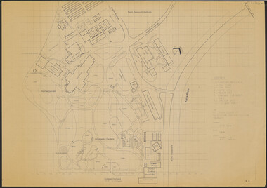 Plan, Victorian College of Agriculture and Horticulture - Burnley Site Plan, 1986