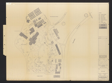Plan, Burnley Horticultural College: Site Plan, 1983-1984