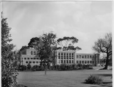 Photograph - Black and white print, Administration Building, c. 1952